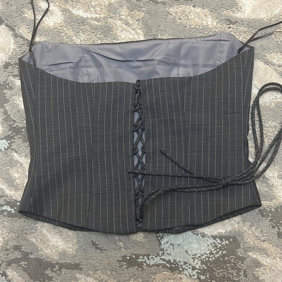 MAGDA BUTRYM
Pinstripe wool bustier - Picture 5 of 9